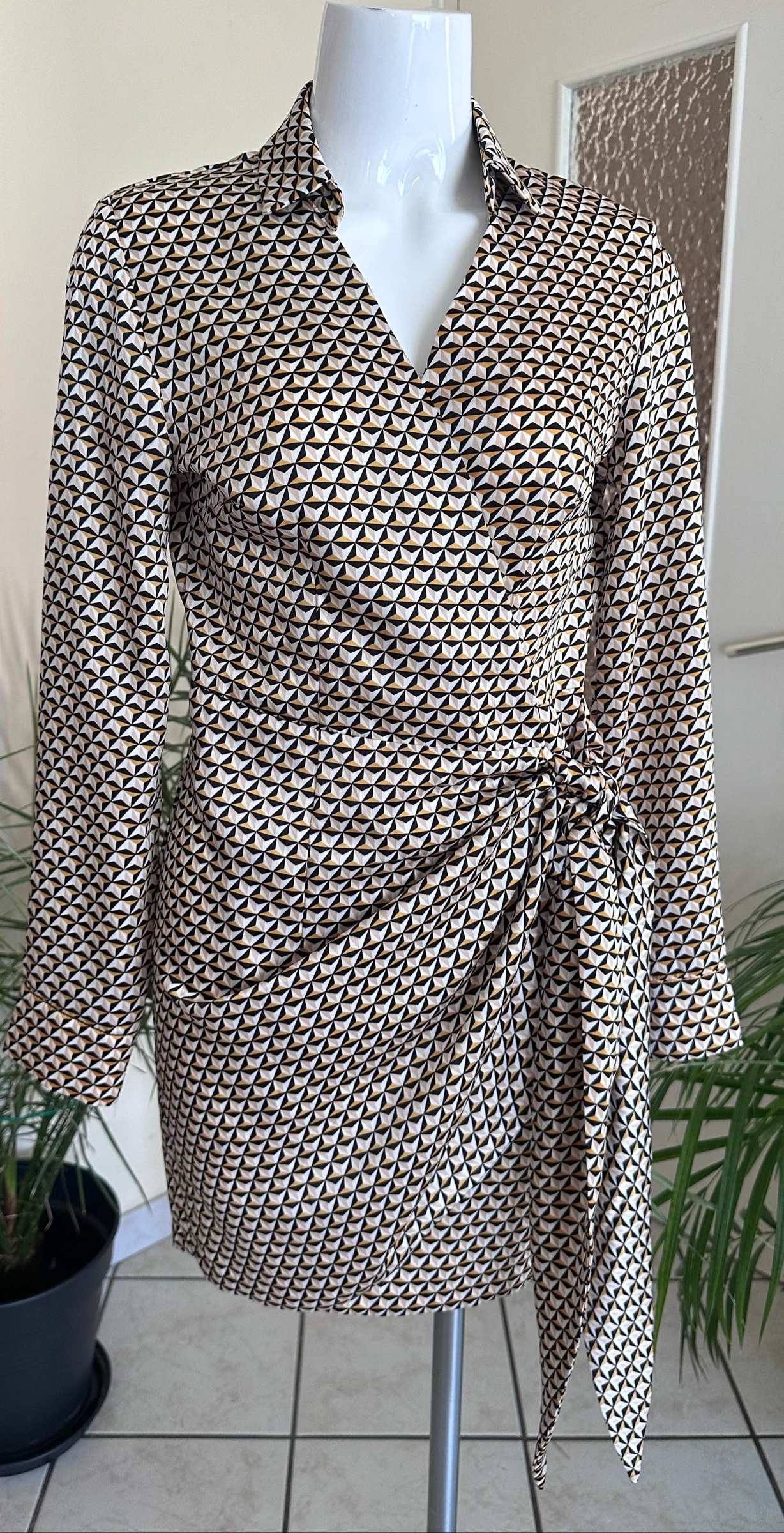 Vestido cache-cœur estampado NOVO Grain de Malice – Tamanho 36 – photo 6